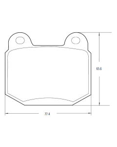 PASTILLA DE FRENO OPALA/OPEL K 180 / DODGE 1500 (1. 8) 