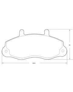 PASTILLA DE FRENO FORD TRANSIT