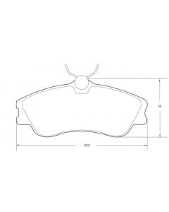 PASTILLA DE FRENO PEUGEOT PARTNER - 306 / CITROEN BERLINGO - XSARA 2. 0 16V - PICASSO