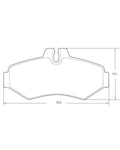 PASTILLA DE FRENO MERCEDES BENZ SPRINTER 310 - 312 D - 313 - VITO - VIANO (trasera) 