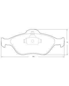 PASTILLA DE FRENO FORD ECO SPORT - FIESTA MAX