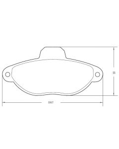 PASTILLA DE FRENO FIAT PUNTO (Modelo nuevo) 