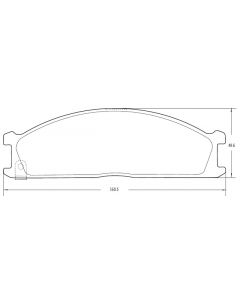 PASTILLA DE FRENO NISSAN FRONTIER - PATHFINDER ‘92 ‘93 - TERRANO II ‘96 - PICK UP ‘96 / TOYOTA RAV 4 ‘93 - CAMRY ‘90 - CARINA ‘90 - CELICA hasta ‘97 - COROLLA ‘90 - CORONA ‘92 - ‘93 / SUBARU COUPE SVX ‘93