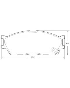 PASTILLA DE FRENO KIA RIO 1. 3 M/N