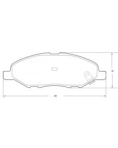 PASTILLA DE FRENO NISSAN TIIDA 2006