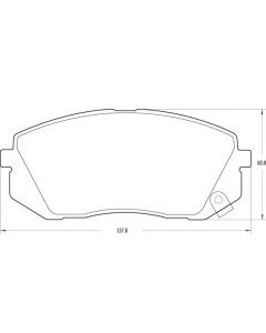 PASTILLA DE FRENO HYUNDAI TUCSON / KIA RONDO 2007/2010