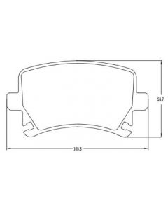 PASTILLA DE FRENO AUDI A3 '03 - A4 '07 - TT '10 / TOLEDO '94 - LEON '05 - ALTEA '04 / BEETLE - BORA '07…