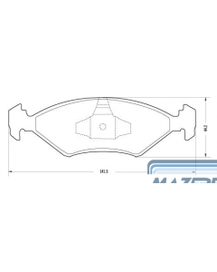 PASTILLA DE FRENO FORD FIESTA 1. 0 '09 - KA 1.0 , 1.3 '09