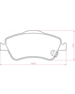 PASTILLA FRENO COROLLA 1. 8 16V 2011/ COROLLA 2.0 16v (automatico) 11'