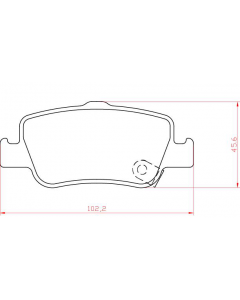 PASTILLA DE FRENO TOYOTA COROLLA 1. 8 16v 08' - 2.0 16v (automatico) 11' (trasera) 