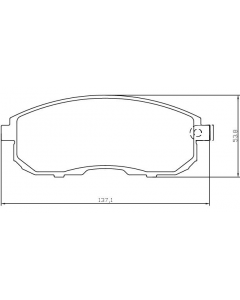 PASTILLA DE FRENO NISSAN SENTRA 07/ TIIDA 11/