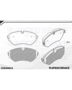 VW. PASTILLA DE FRENO CERAMICA AMAROK V6 3.0 TDI 18/ ( SISTEMA BOSCH )