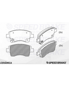 TOY. PASTILLA DE FRENO CERAMICA ETIOS 12 / YARIS 17 /