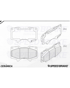 TOY. PASTILLA DE FRENO CERAMICA HILUX 16/ - FORTUNER 22/