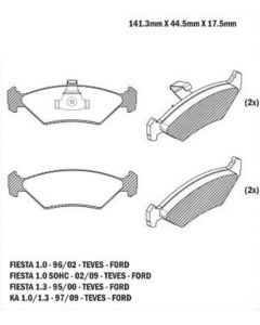 FOR. PASTILLA DE FRENO FIESTA / KA
