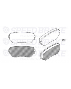 FOR. PASTILLA DE FRENO EDGE 08/ L200 21/ PAJERO SPORT 21/