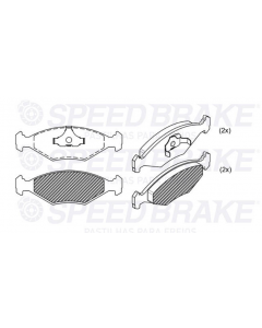 VW. PASTILLA DE FRENO GOL 1.0/1.6/1.8 00/99 PARATI 95/09 SAVEIRO 1.6/1.8/2.0 95/09