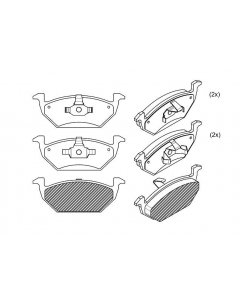 VW. PASTILLA DE FRENO GOLF / POLO 10/