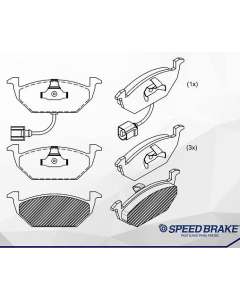VW. PASTILLA DE FRENO GOLF - POLO 02/07 - AUDI A3 02/07