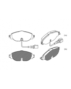 VW. PASTILLA DE FRENO GOLF 1.4 14/