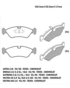 GM. PASTILLA DE FRENO VECTRA 93/96 - ASTRA 95/98