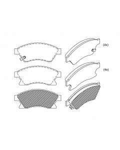 GM. PASTILLA DE FRENO CRUZE 12/17 / AVEO