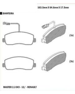 REN. PASTILLA DE FRENO MASTER 2013/