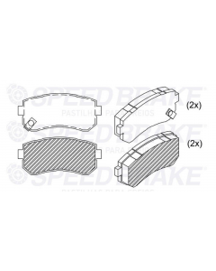 HYU. PASTILLA DE FRENO I30 09/ TUCSON 11/ CERATO 09/ RIO 05/ SPORTAGE 10/