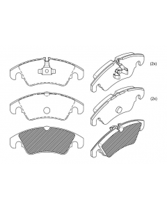 VW. PASTILLA DE FRENO A4 - A5 - A6 - A7 - Q5 05/ ( SISTEMA BOSCH )