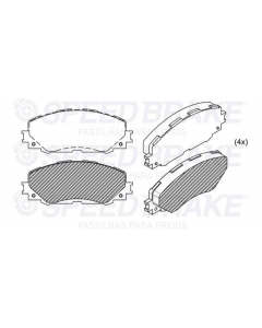 TOY. PASTILLA DE FRENO AURIS 06/12 COROLLA 13/ YARIS 10/ NOAH R8 13/ RAV 4 III 06/13 TOYOTA PREMIO PRISMA 