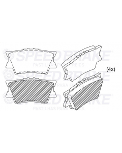 TOY. PASTILLA DE FRENO TRASERO COROLLA CROSS 21/ RAV 4