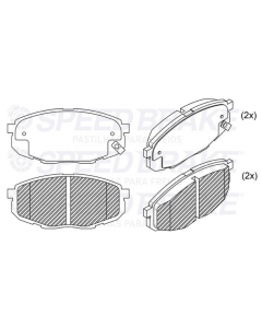 HYU. PASTILLA DE FRENO CRETA 17/ CERATO 20/ SOUL II 14/