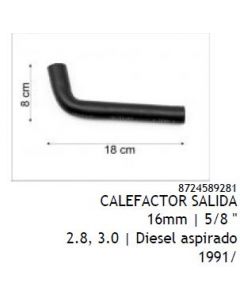 TOY. MANGUERA CALEFACTOR SALIDA