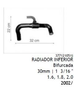 VW. MANGUERA RADIADOR INF GOL 96-02 C/AA