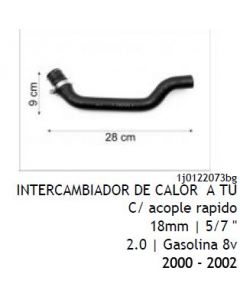 VW. MANGUERA INTERCAMBI A TUBO RIG GOLF BORA