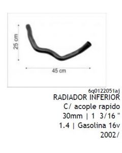 VW. MANGUERA RAD INF POLO 2000