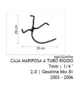 VW. MANGUERA CAJA MARIPOSA A TUBO RIGIDO POLO