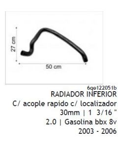 VW. MANGUERA RADIADOR INFERIOR POLO 2004