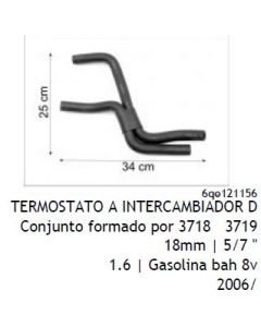 VW. MANGUERA CARCAZA TERMOSTATO POLO 2000