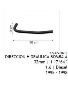 VW. MANGUERA DIRECCION HIDRAULICA BOMBA-TUBO RIG GOL