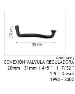 VW. MANGUERA VAPOR DE ACEITE VW CADDY