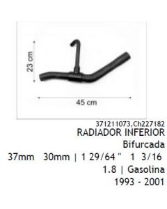 VW. MANGUERA RADIADOR INFERIOR BIFURC. VW CARAVELLE