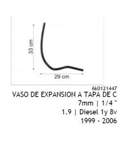 VW. MANGUERA VASO DE EXP.A TAPA CIL. VW POLO