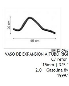 VW. MANGUERA VASO EXP. A TUBO RIG. VW GOLF