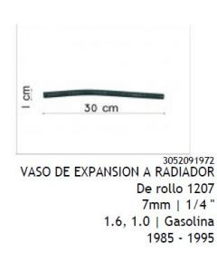 VW. MANGUERA REFRIG VASO EXPANSION A RAD SUP GOL