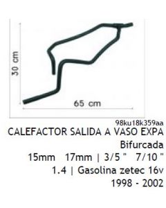 FOR. MANGUERA CALEFACCION A RADIADOR SUP 15X17X17mm