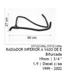 VW. MANGUERA CALEFACCION GOL 1.9 D