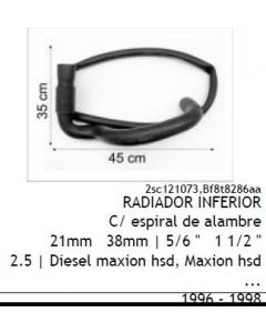 FOR. MANGUERA RADIADOR INFERIOR D.B. 21X38mm