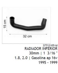 VW. MANGUERA RADIADOR INFERIOR GOL 16V