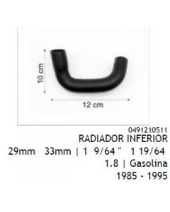 VW. MANGUERA RADIADOR INFERIOR GOL /94 049-121051